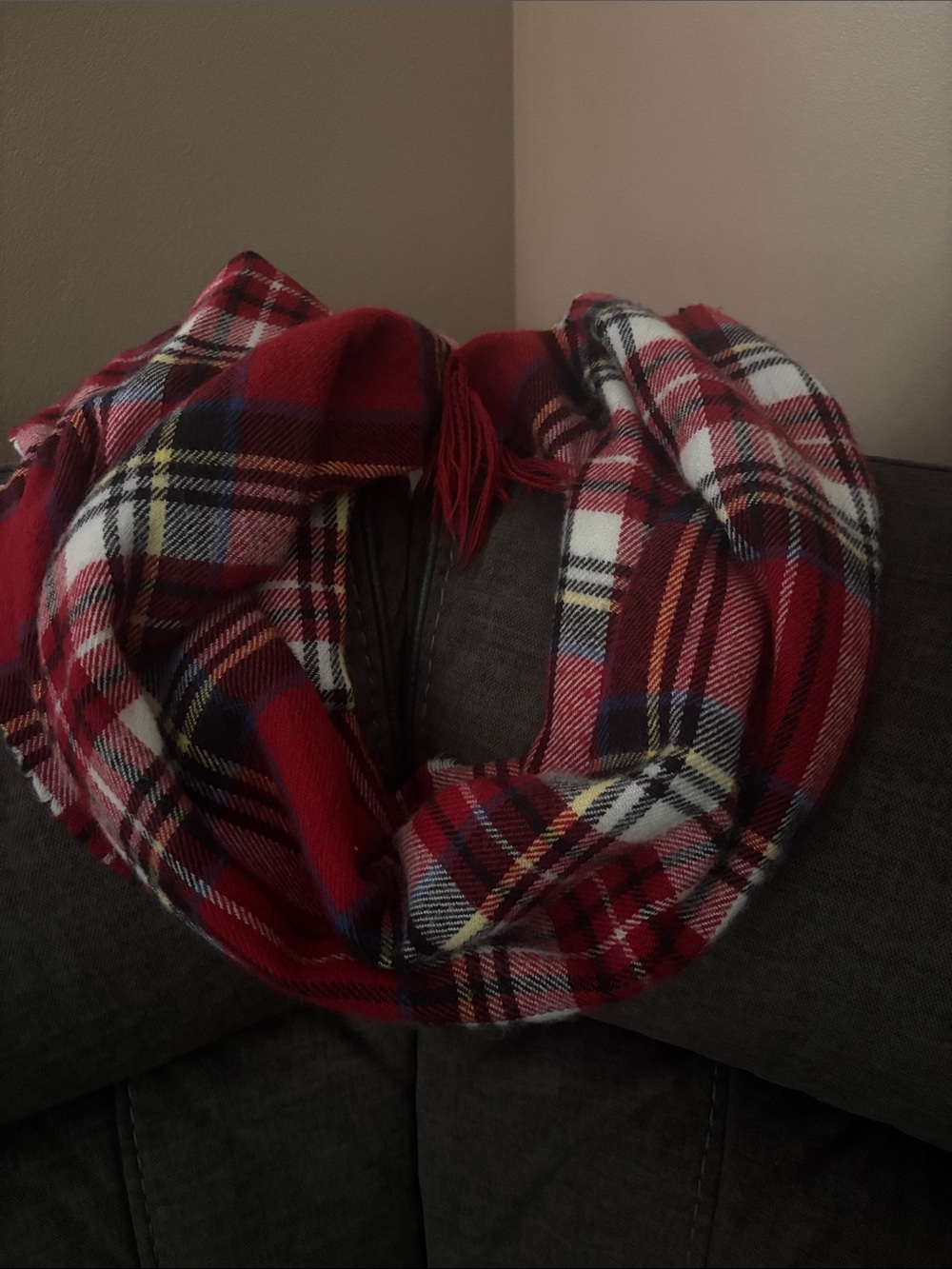 Banana Republic Red Plaid (Tartan) Scarf